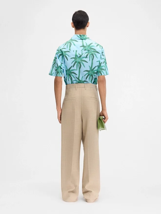 The Jean shirt Palm Trees Star printed short-sleeved shirt The Jean shirt Palm Trees Star printed short-sleeved shirt