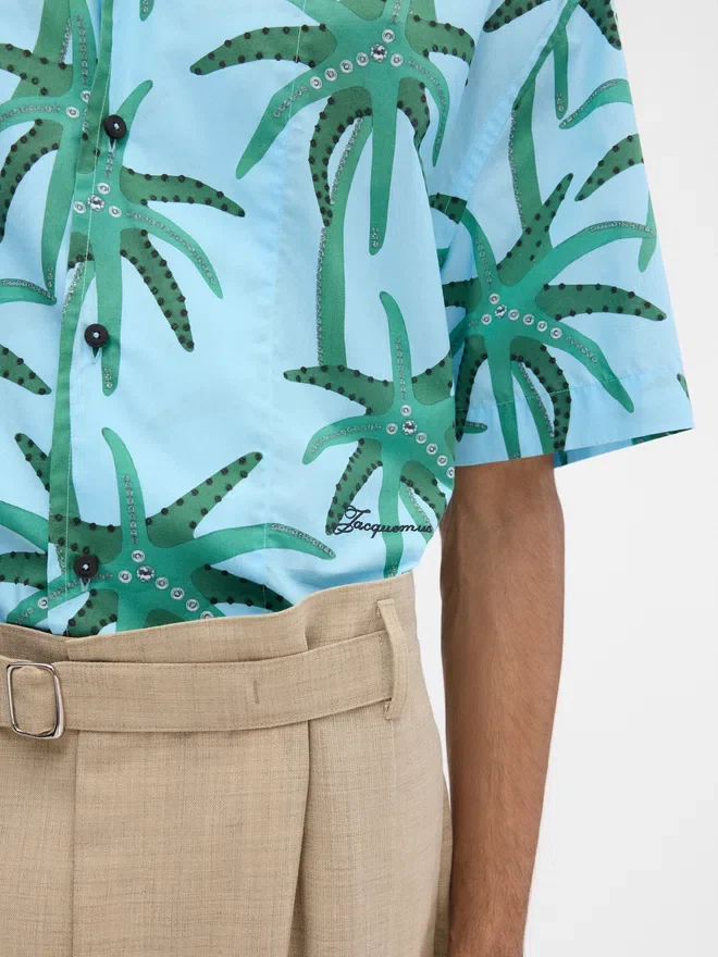 The Jean shirt Palm Trees Star printed short-sleeved shirt The Jean shirt Palm Trees Star printed short-sleeved shirt