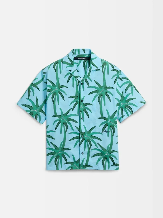 The Jean shirt Palm Trees Star printed short-sleeved shirt The Jean shirt Palm Trees Star printed short-sleeved shirt