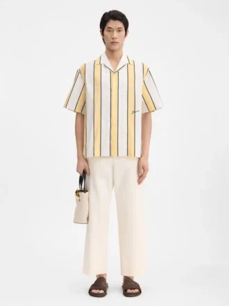 The Jean shirt Striped bowling shirt