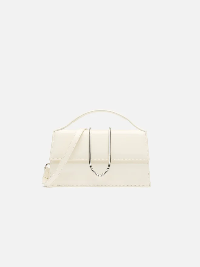 The large Bambino Cross-body metal flap bag The large Bambino Cross-body metal flap bag