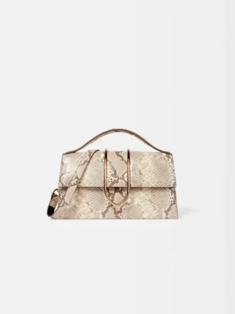 The large Bambino Cross-body metal flap bag