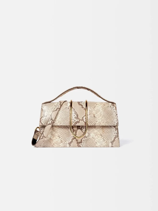 The large Bambino Cross-body metal flap bag The large Bambino Cross-body metal flap bag