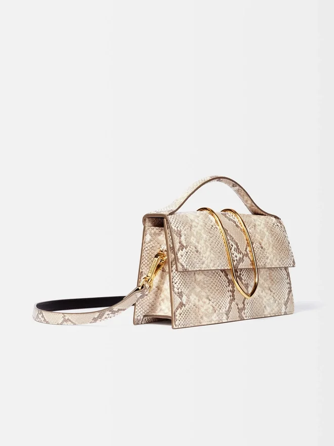 The large Bambino Cross-body metal flap bag The large Bambino Cross-body metal flap bag