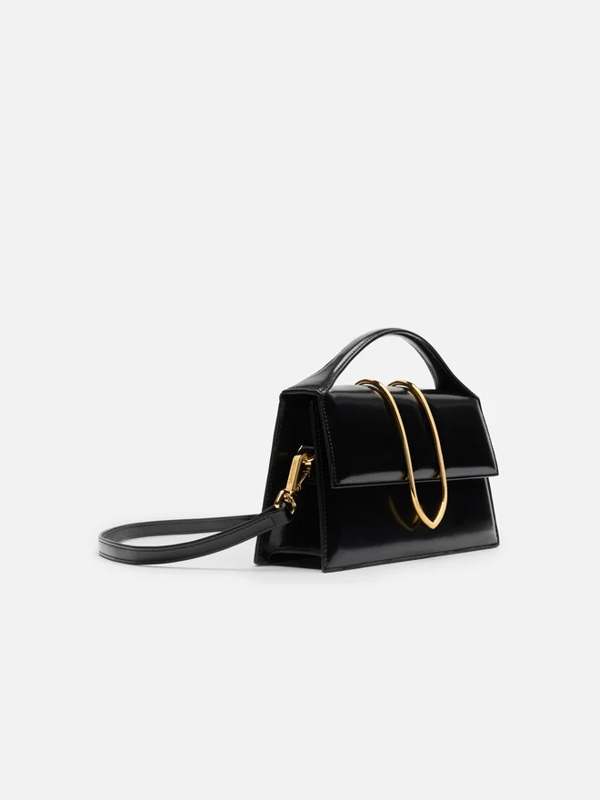 The large Bambino Cross-body metal flap bag The large Bambino Cross-body metal flap bag