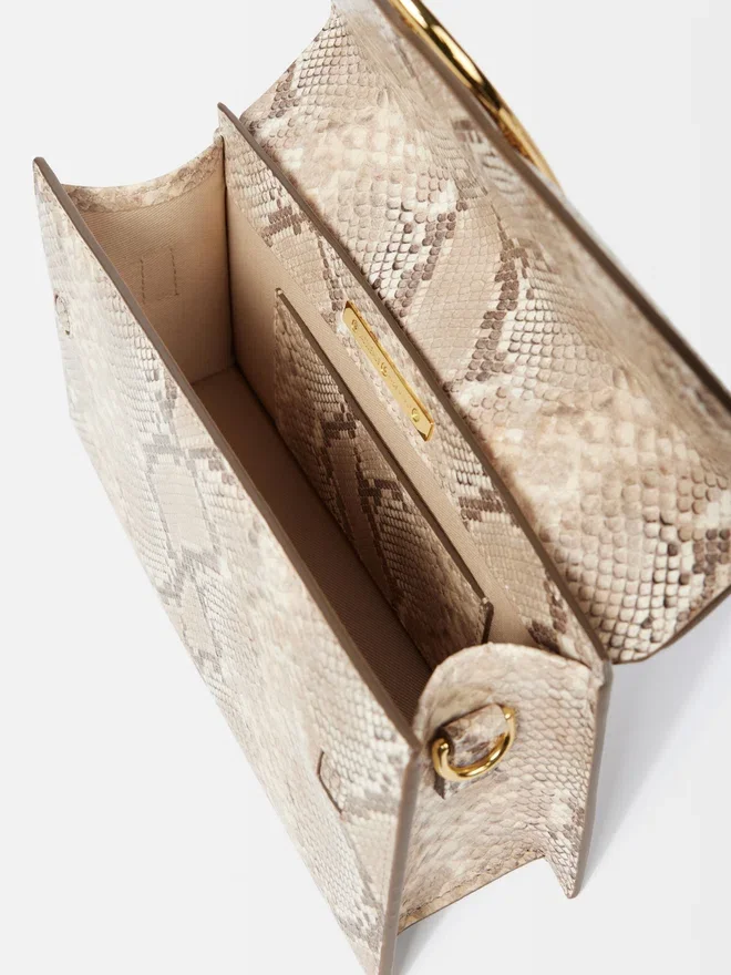 The large Bambino Cross-body metal flap bag The large Bambino Cross-body metal flap bag