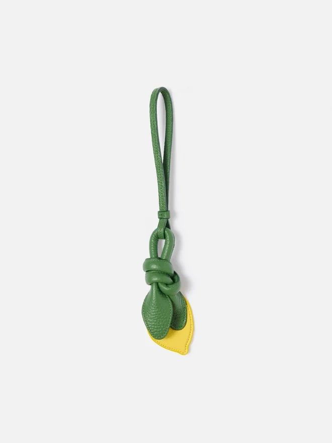 The lemon Knotted lemon-shaped bag charm The lemon Knotted lemon-shaped bag charm
