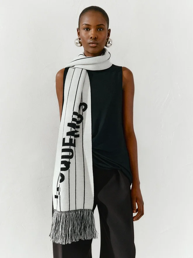 The Liga scarf Striped knit scarf The Liga scarf Striped knit scarf