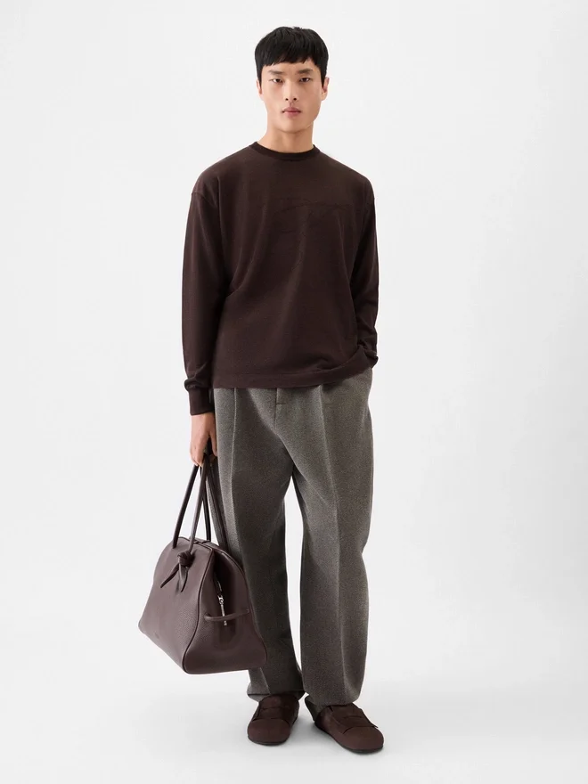 The Lino long-sleeve knit Jacquard signature knit The Lino long-sleeve knit Jacquard signature knit