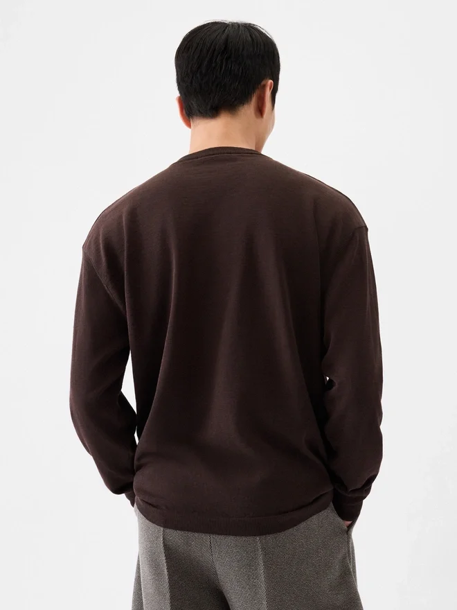 The Lino long-sleeve knit Jacquard signature knit The Lino long-sleeve knit Jacquard signature knit