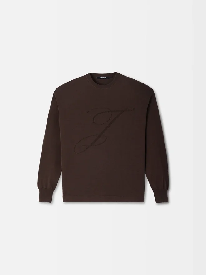 The Lino long-sleeve knit Jacquard signature knit The Lino long-sleeve knit Jacquard signature knit