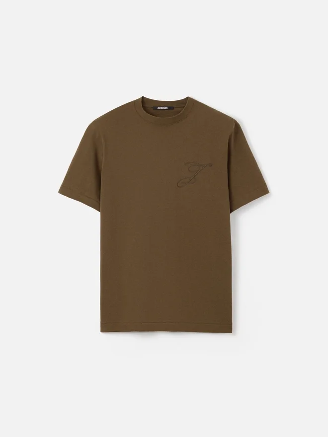 The Logo t-shirt Short-sleeve t-shirt with embroidered logos The Logo t-shirt Short-sleeve t-shirt with embroidered logos