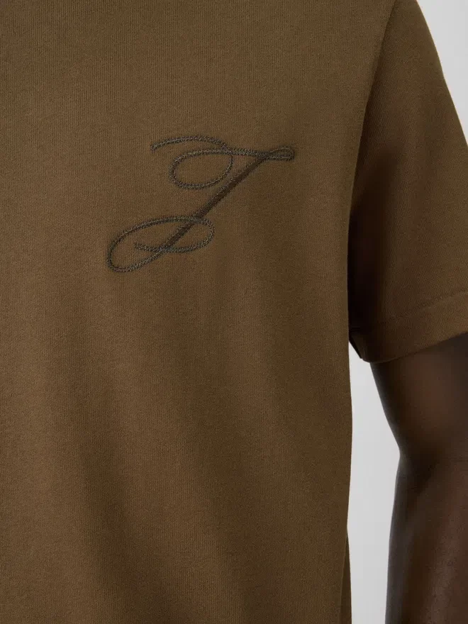 The Logo t-shirt Short-sleeve t-shirt with embroidered logos The Logo t-shirt Short-sleeve t-shirt with embroidered logos