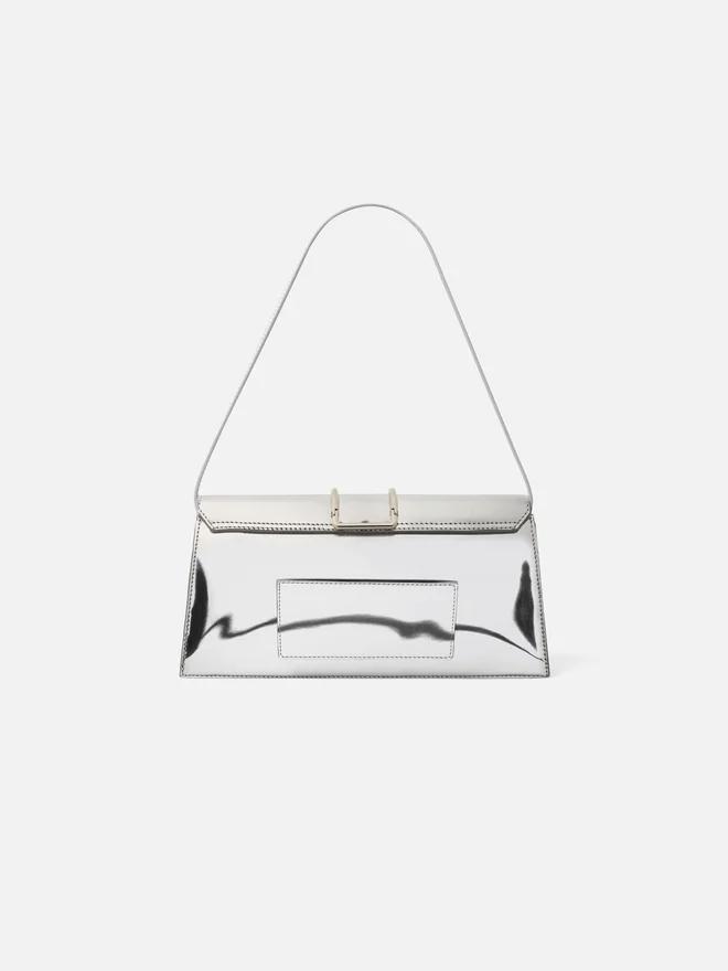 The long Bambino Long metal flap bag The long Bambino Long metal flap bag