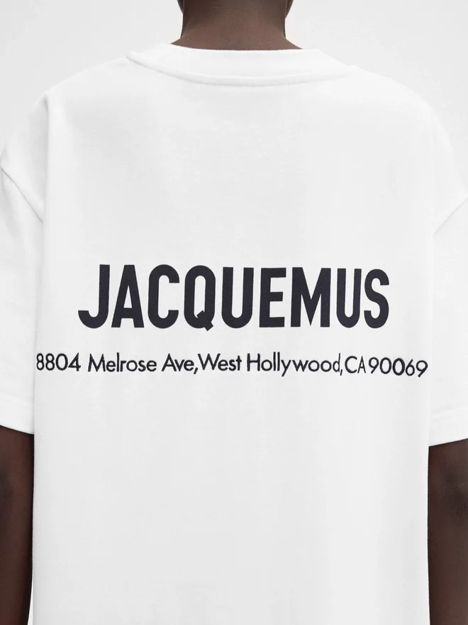 The Los Angeles address t-shirt Short-sleeved t-shirt with printed address and logo – sold exclusively online and in our Los Angeles store The Los Angeles address t-shirt Short-sleeved t-shirt with printed address and logo – sold exclusively online and in our Los Angeles store
