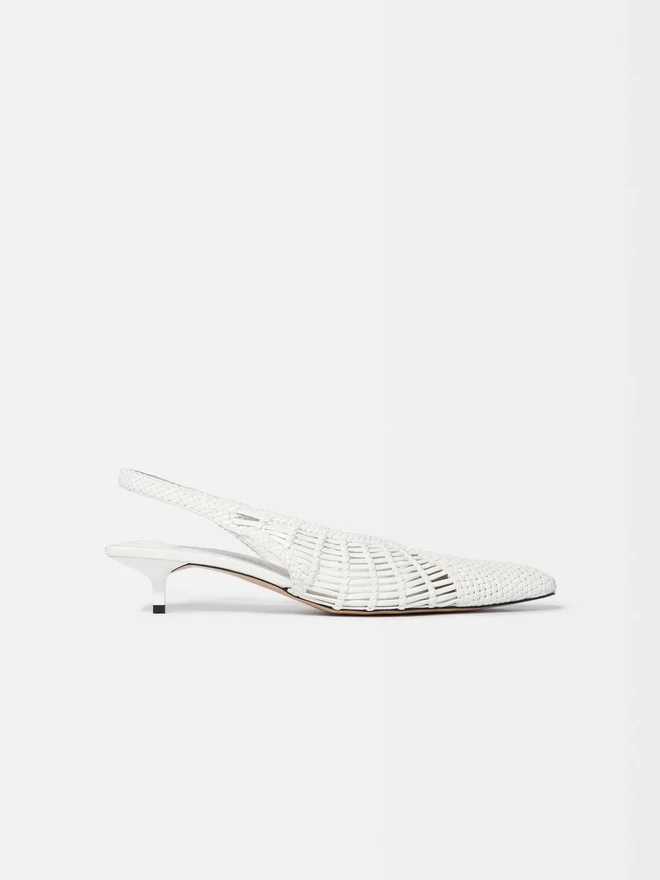 The low Cubisto Banane Woven banana sling-backs The low Cubisto Banane Woven banana sling-backs