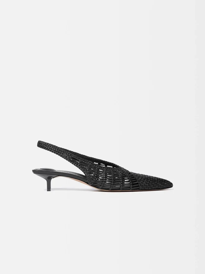 The low Cubisto Banane Woven banana sling-backs The low Cubisto Banane Woven banana sling-backs