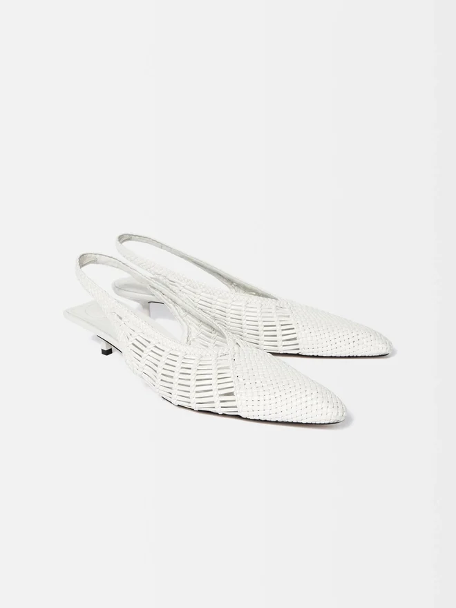 The low Cubisto Banane Woven banana sling-backs The low Cubisto Banane Woven banana sling-backs