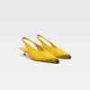 The low Cubisto Banane Woven banana sling-backs The low Cubisto Banane Woven banana sling-backs