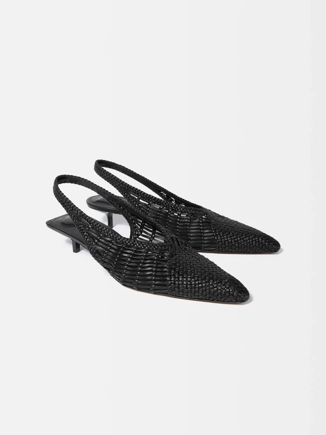 The low Cubisto Banane Woven banana sling-backs The low Cubisto Banane Woven banana sling-backs