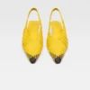 The low Cubisto Banane Woven banana sling-backs The low Cubisto Banane Woven banana sling-backs