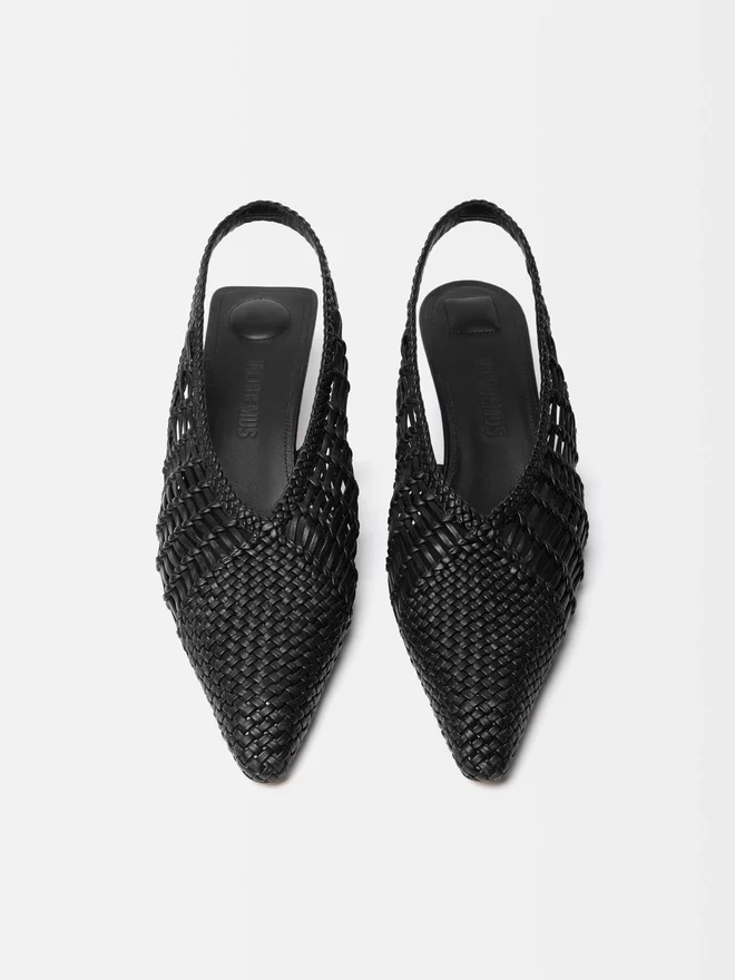 The low Cubisto Banane Woven banana sling-backs The low Cubisto Banane Woven banana sling-backs