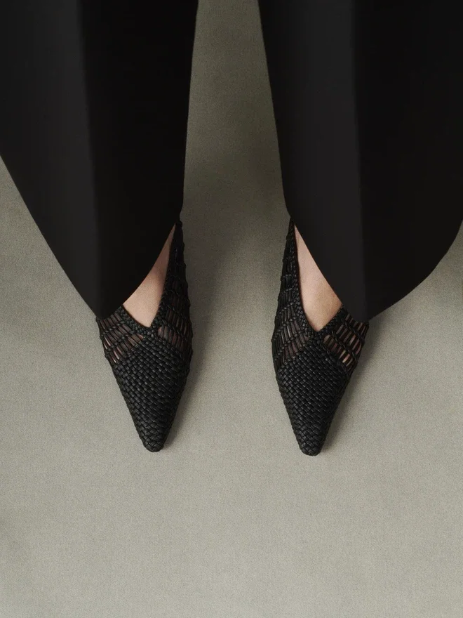 The low Cubisto Banane Woven banana sling-backs The low Cubisto Banane Woven banana sling-backs