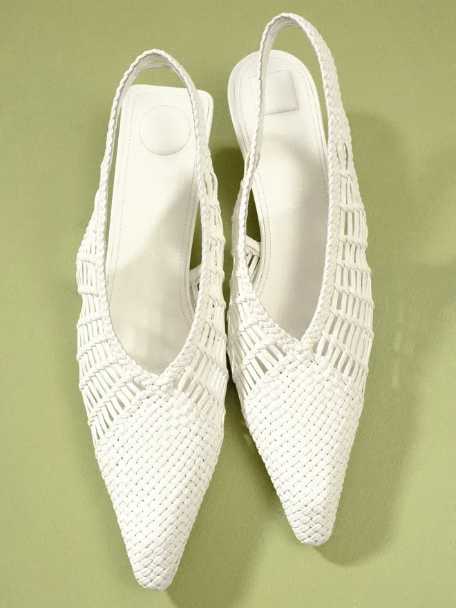 The low Cubisto Banane Woven banana sling-backs The low Cubisto Banane Woven banana sling-backs