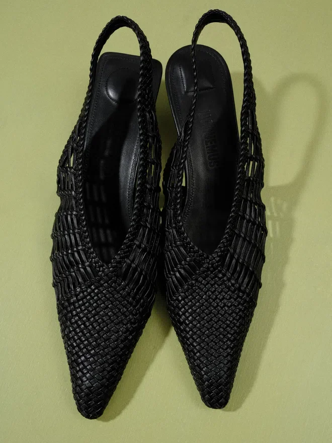 The low Cubisto Banane Woven banana sling-backs The low Cubisto Banane Woven banana sling-backs
