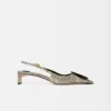 The low Duelo slingbacks Circle and square kitten heels The low Duelo slingbacks Circle and square kitten heels