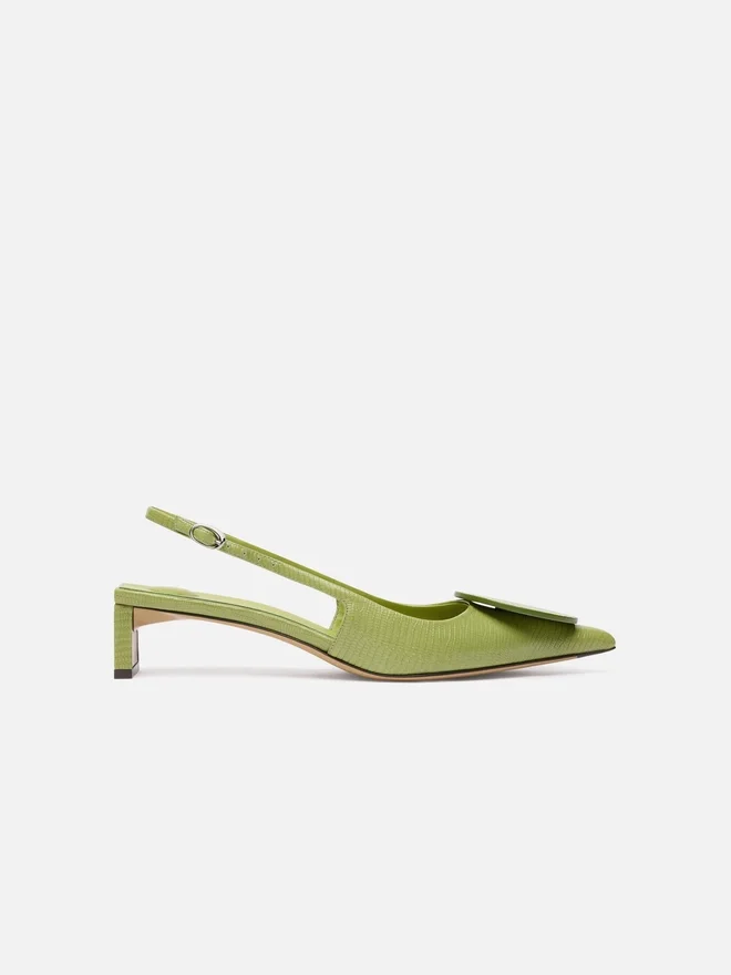 The low Duelo slingbacks Circle square kitten heels The low Duelo slingbacks Circle square kitten heels