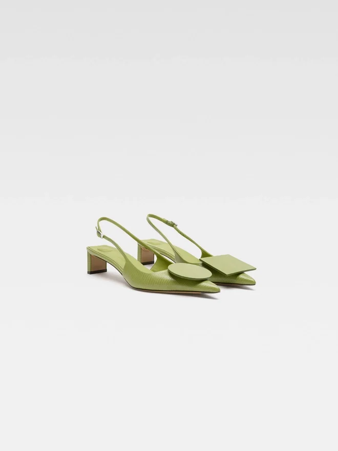 The low Duelo slingbacks Circle square kitten heels The low Duelo slingbacks Circle square kitten heels