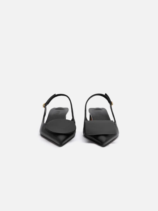 The low Duelo slingbacks Circle square kitten heels The low Duelo slingbacks Circle square kitten heels