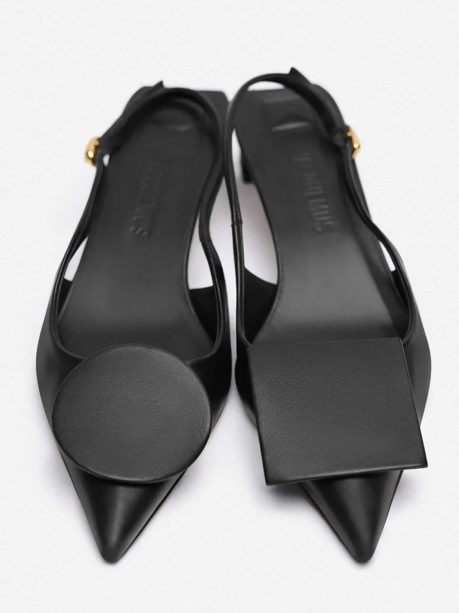 The low Duelo slingbacks Circle square kitten heels The low Duelo slingbacks Circle square kitten heels