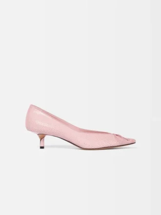 The low Tourni heels Low twisted pumps
