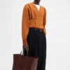 The Marino horizontal shopper bag Soft leather tote bag