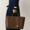 The Marino horizontal shopper bag Soft leather tote bag