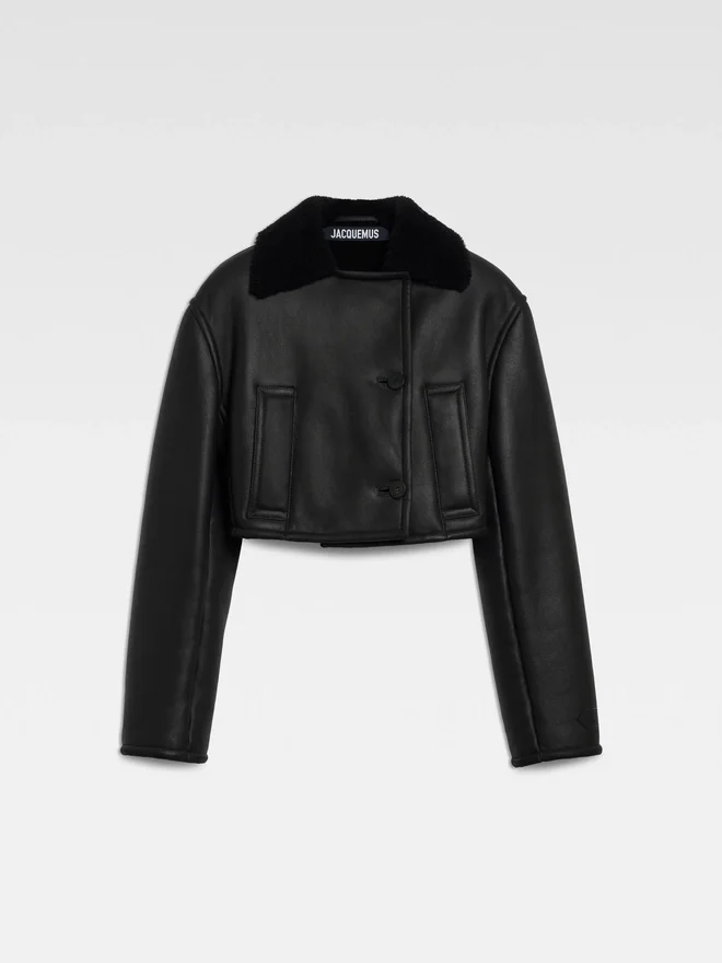 The Marino jacket Double-breasted shearling jacket The Marino jacket Double-breasted shearling jacket