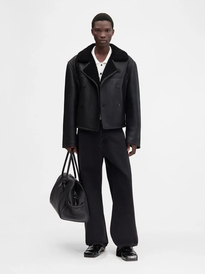 The Marino jacket Short shearling pea coat The Marino jacket Short shearling pea coat