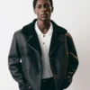 The Marino jacket Short shearling pea coat The Marino jacket Short shearling pea coat