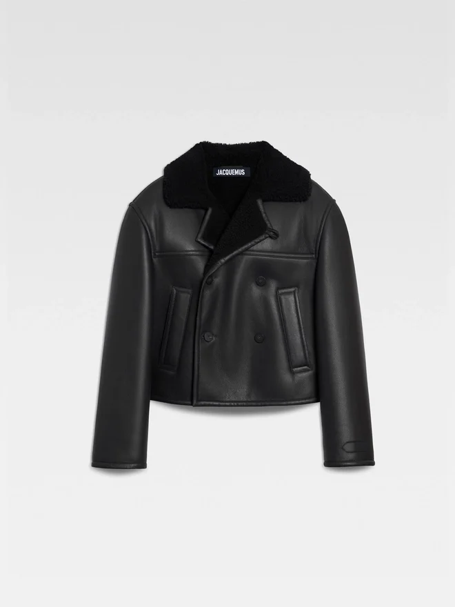 The Marino jacket Short shearling pea coat The Marino jacket Short shearling pea coat