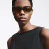 The Marino sunglasses Matte rectangular sunglasses The Marino sunglasses Matte rectangular sunglasses