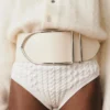 The maxi Bambino belt Wide belt with Bambino signature buckle The maxi Bambino belt Wide belt with Bambino signature buckle