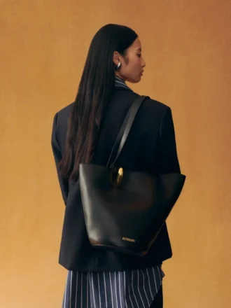 The medium Bambola Medium asymmetric bucket bag