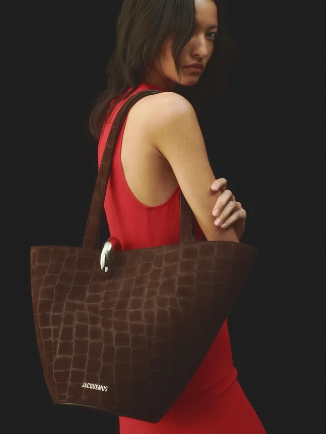 The medium Bambola Medium asymmetric bucket bag The medium Bambola Medium asymmetric bucket bag