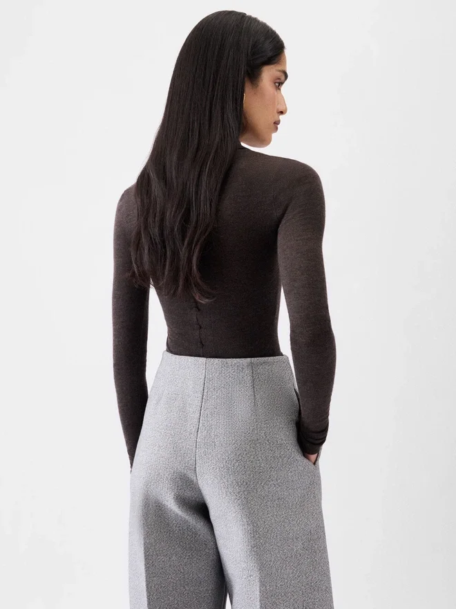 The Merino long-sleeve polo shirt Sheer knit polo The Merino long-sleeve polo shirt Sheer knit polo