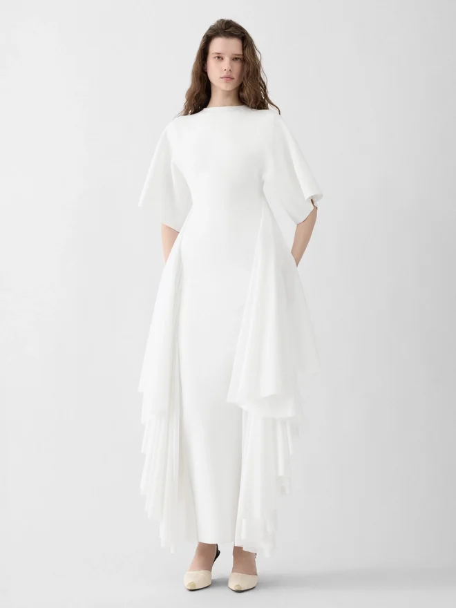 The Mistral knit dress Draped short-sleeve dress The Mistral knit dress Draped short-sleeve dress