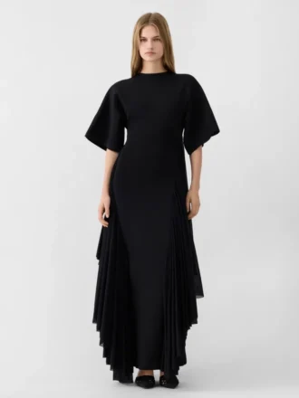 The Mistral knit dress Draped short-sleeve dress