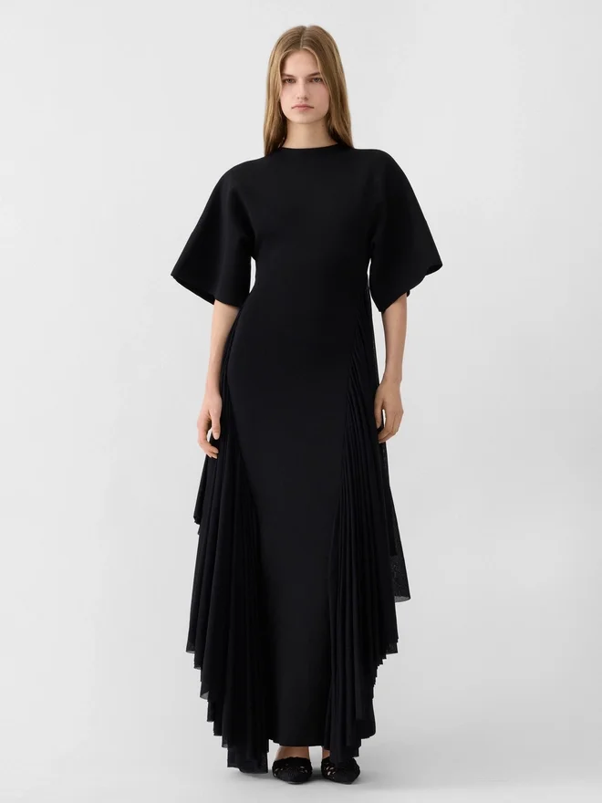 The Mistral knit dress Draped short-sleeve dress The Mistral knit dress Draped short-sleeve dress