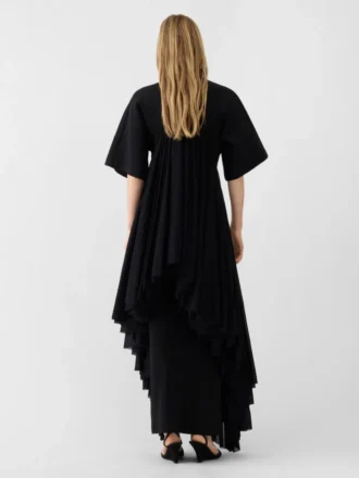 The Mistral knit dress Draped short-sleeve dress